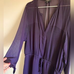 Babaton “Bennett” Silk dress, size L purple